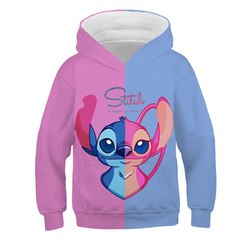 Stitch and Angel Hoodie for Kid