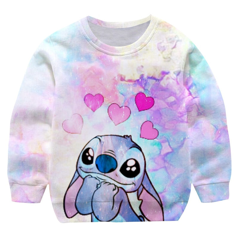 Stitch in Love Hoodie for Kid