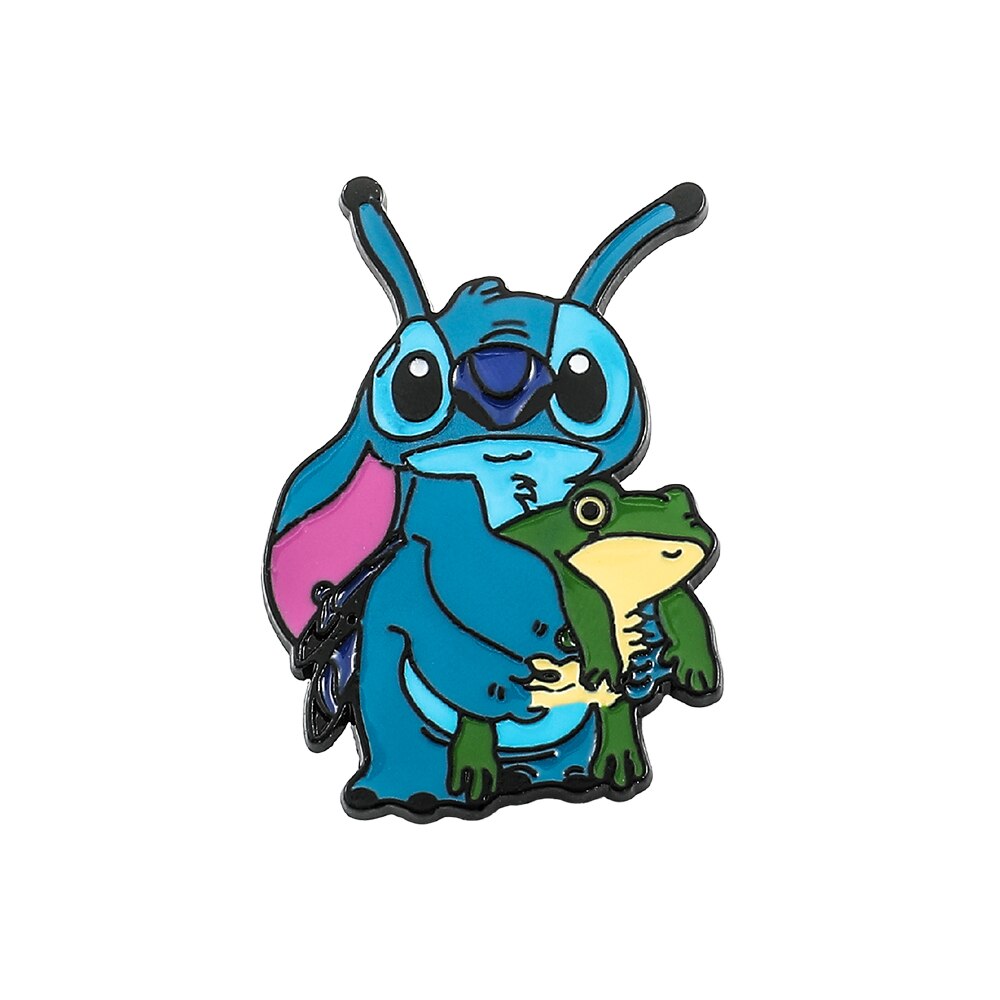 Stitch and Frog Pin