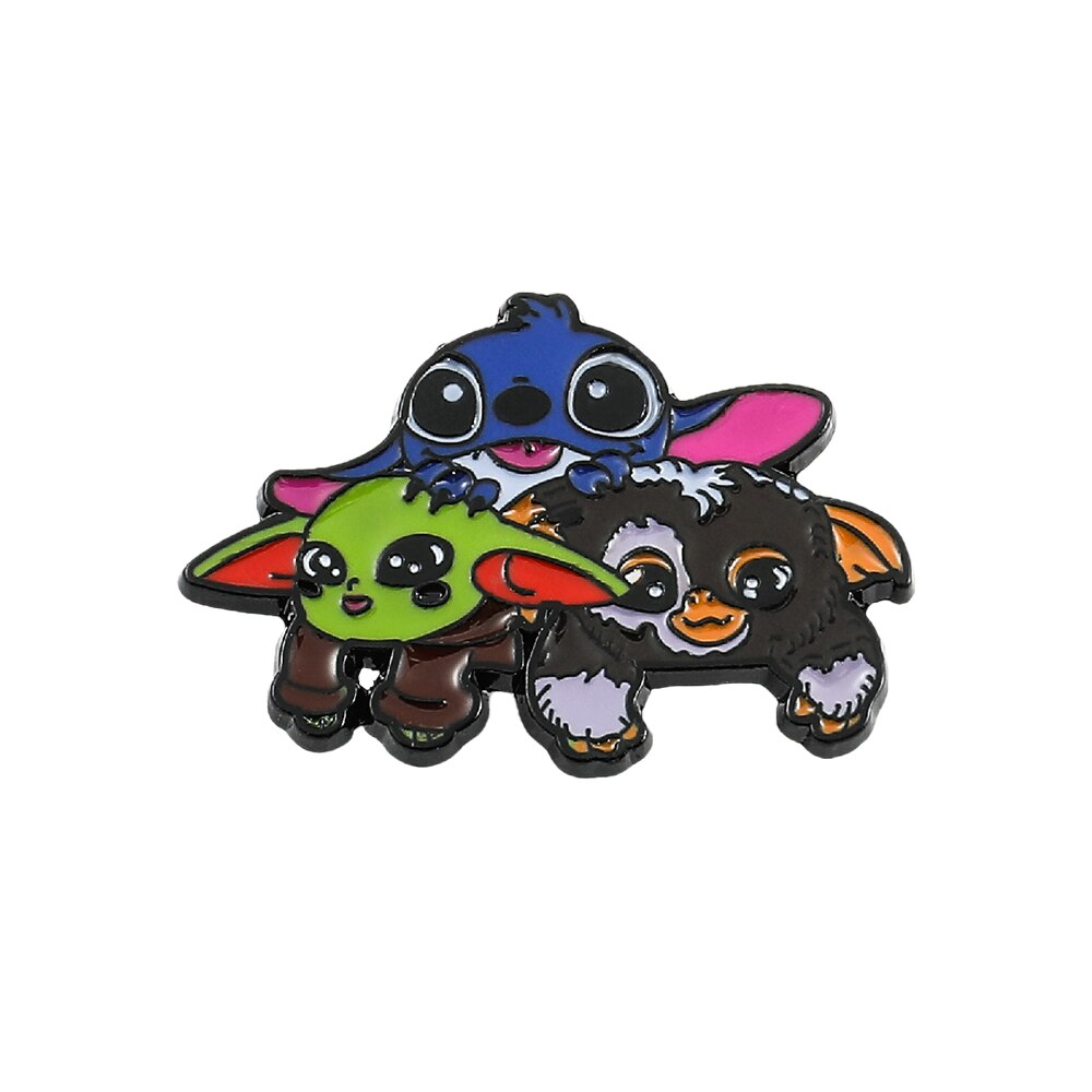 Pin's Stitch Yoda and Gremlins