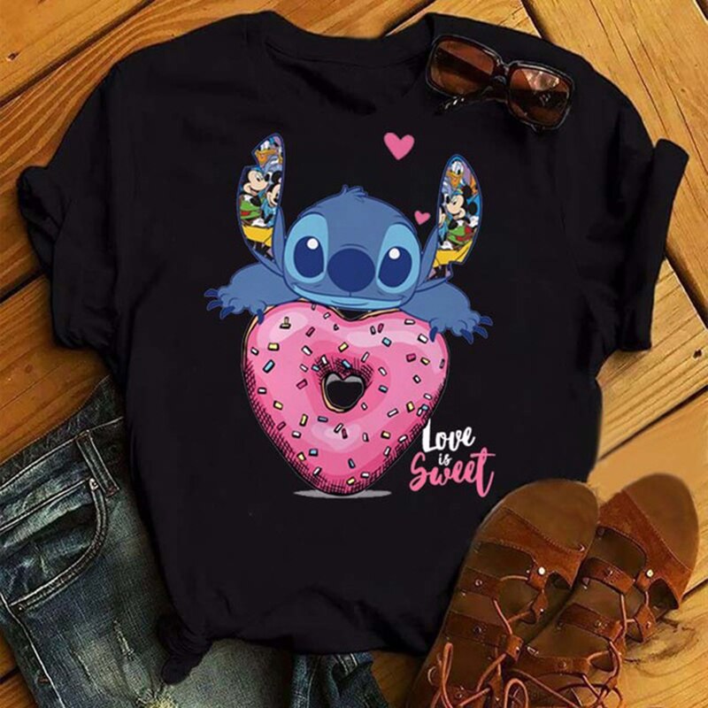 Stitch Loves Donuts T-shirt
