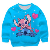 Child Hoodie Stitch and Angel in Love