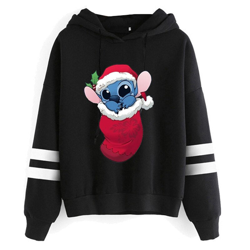 Stitch in Christmas Sock Hoodie