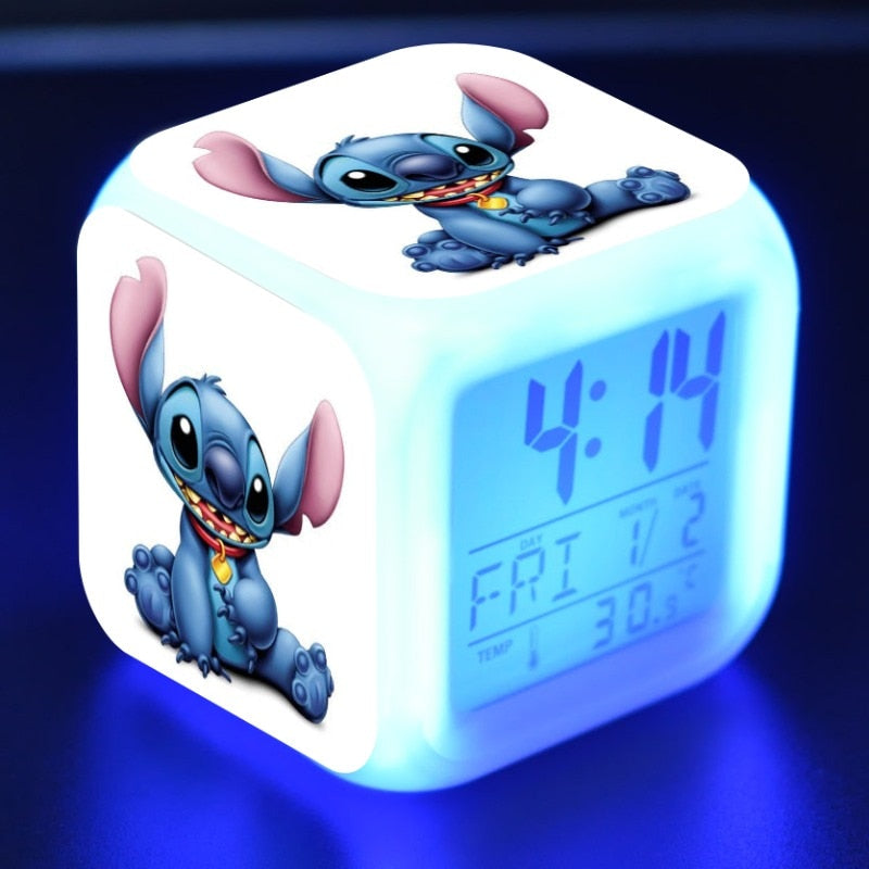 Stitch White Alarm Clock