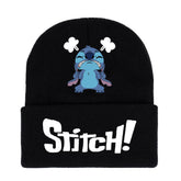 Black Stitch Beanie